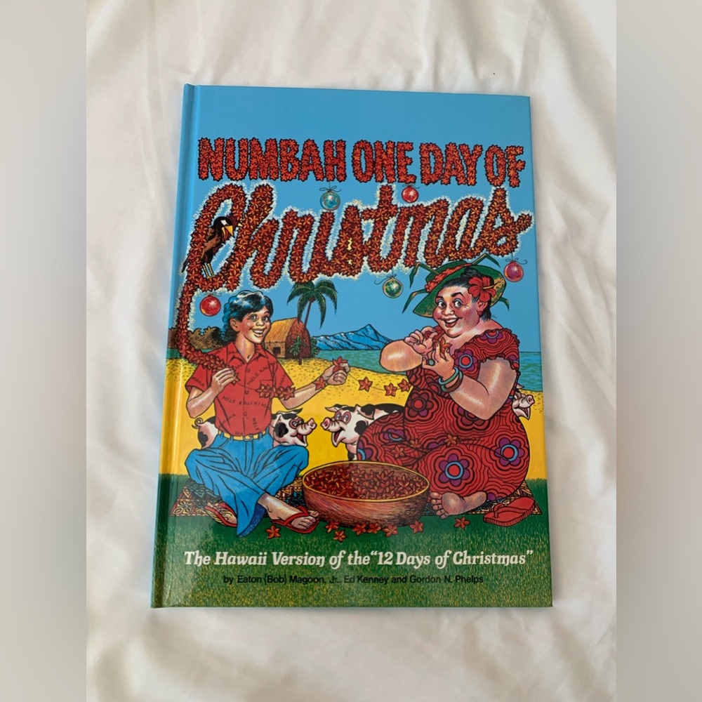 Vintage Hawaiian 12 Days of Christmas Hardcover Holiday Book